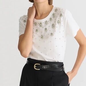NWT- J. Crew Sequin Embellished T-Shirt